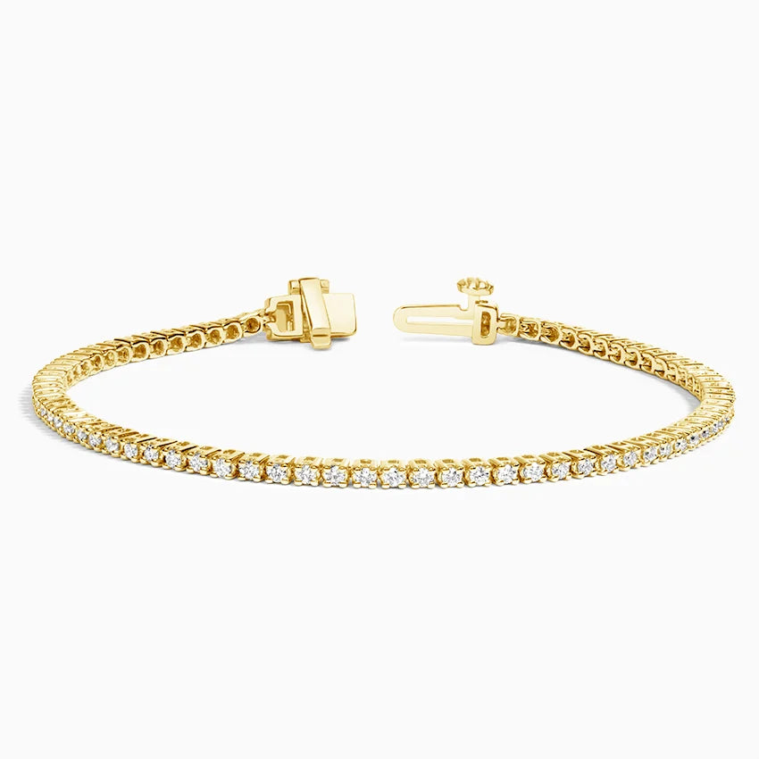 1 cts total weight Lab Grown tennis bracelet