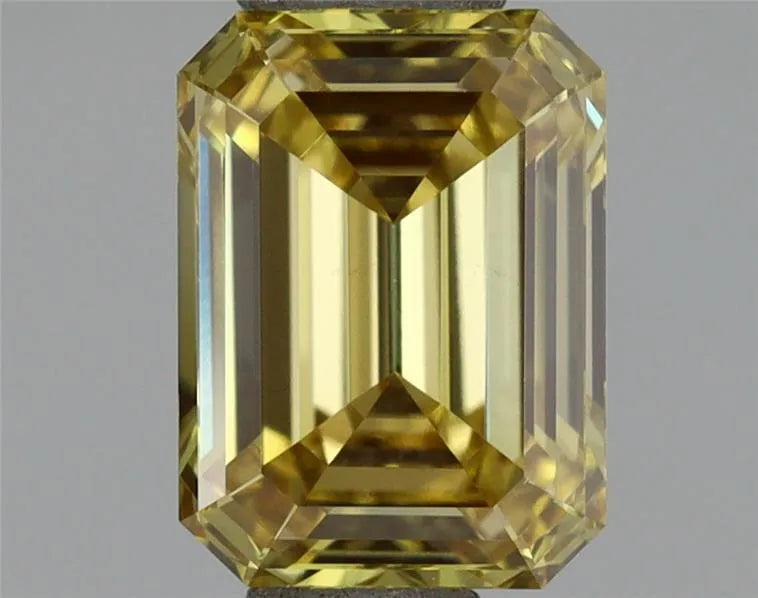 1.01ct Emerald Lab Grown Diamond (Colour Fancy Intense Yellow, Clarity VVS2, IGI Certified)
