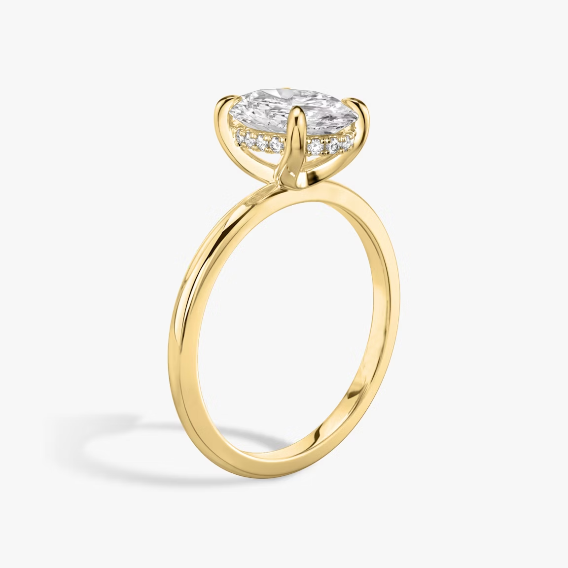 Under Halo Engagement Ring