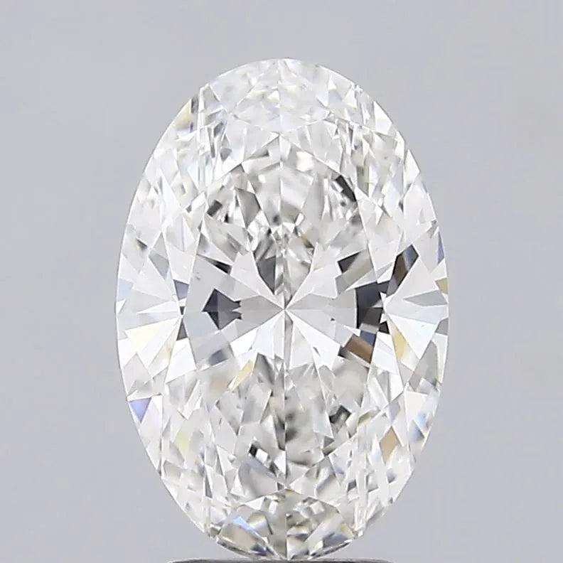 3.00ct Oval Lab Grown Diamond (Colour G, Clarity VVS2, IGI Certified)