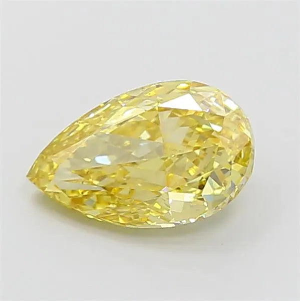 2.01ct Pear Lab Grown Diamond (Colour Fancy Intense Yellow, Clarity VS2, IGI Certified)