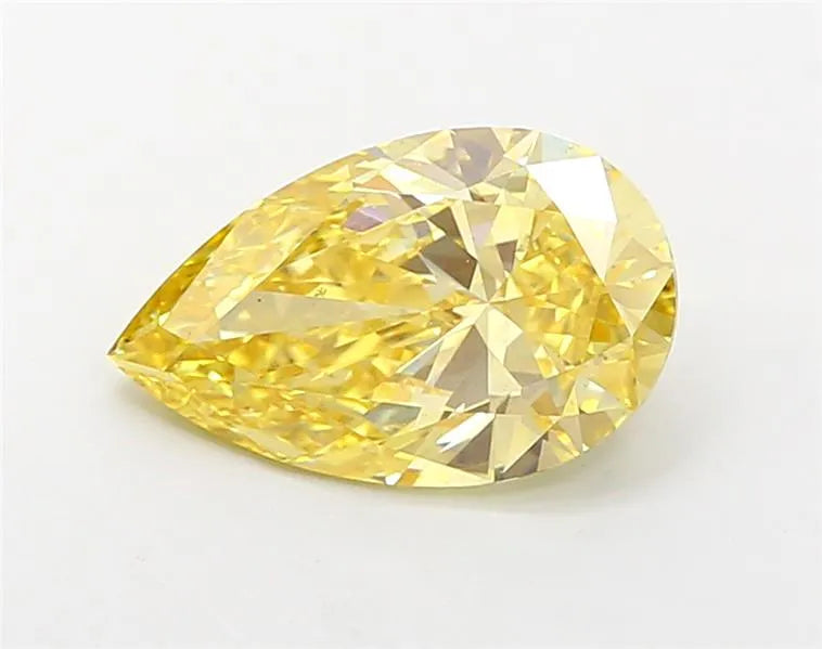 2.00ct Pear Lab Grown Diamond (Colour Fancy Intense Yellow, Clarity VS2, IGI Certified)