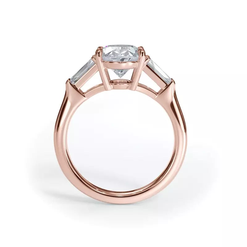 3 Stone Oval Engagement RIng (Lab Grown)