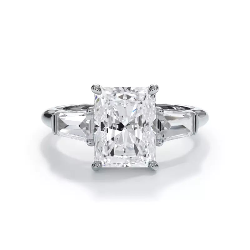 3 Stone Radiant Engagement RIng (Lab Grown)