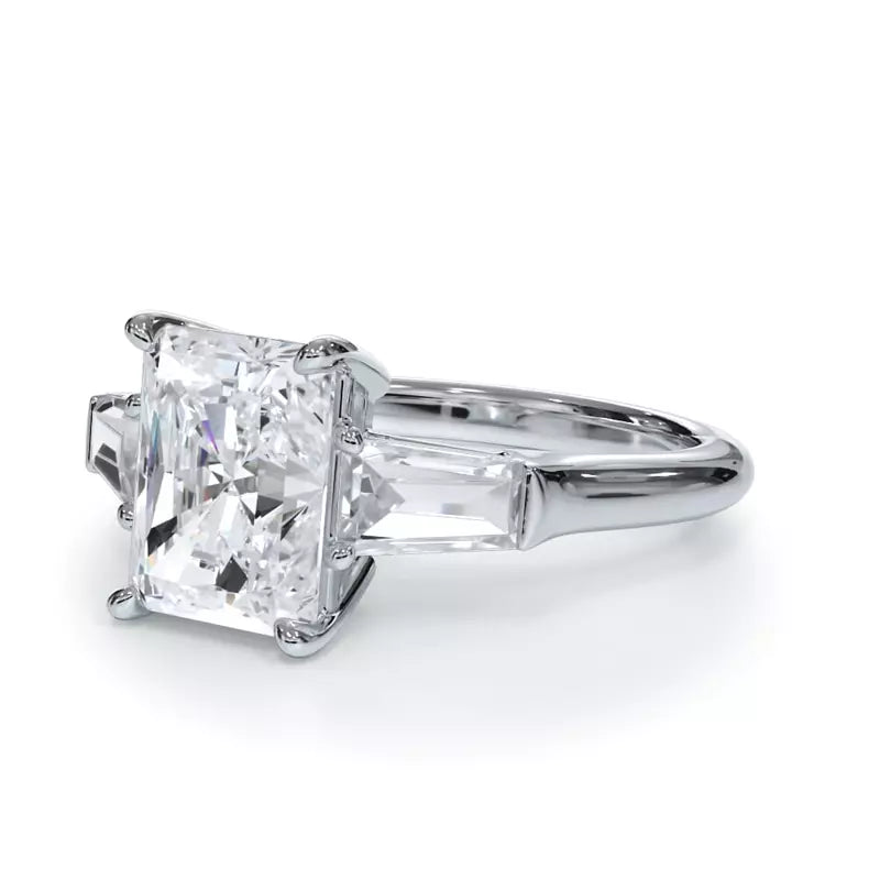 3 Stone Radiant Engagement RIng (Lab Grown)