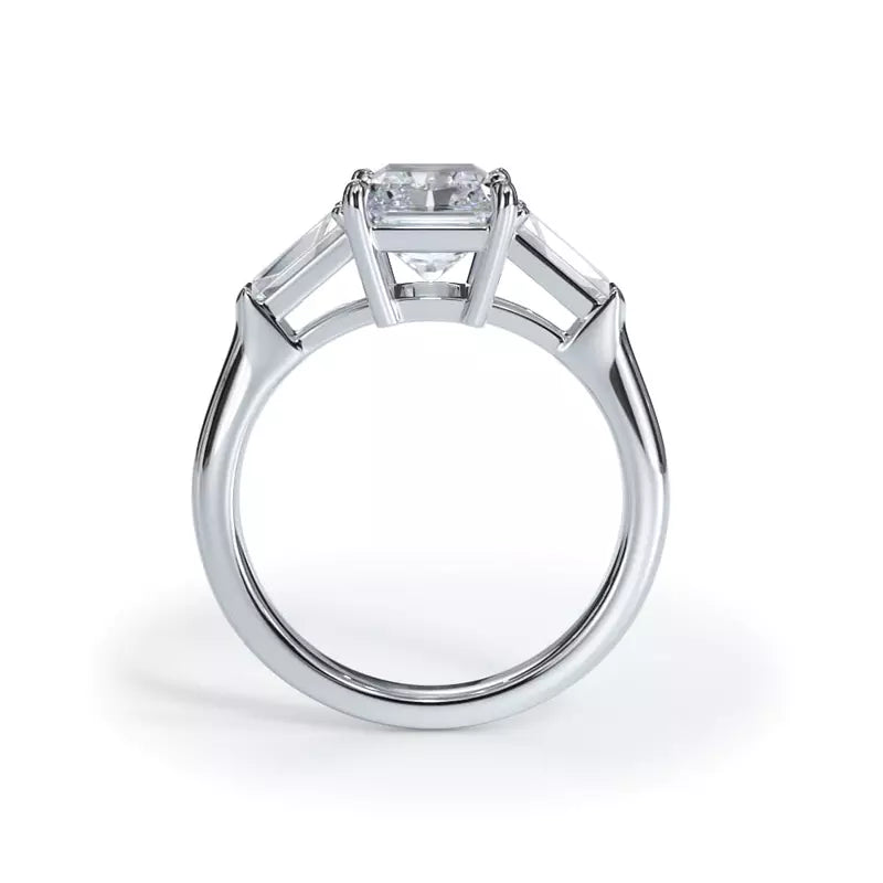 3 Stone Radiant Engagement RIng (Lab Grown)