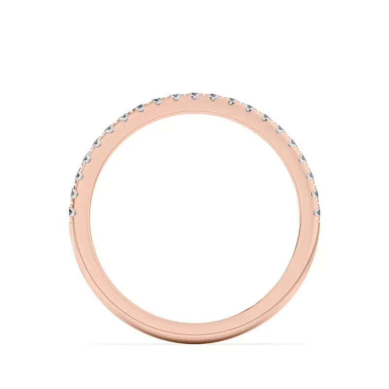 14k Pave Band Lab Grown