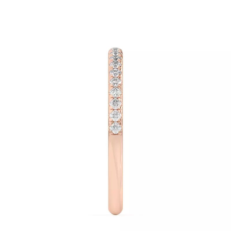 14k Pave Band Lab Grown