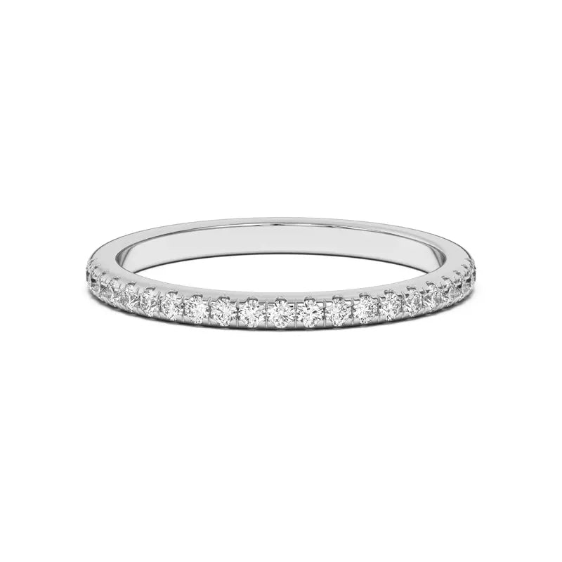 14k Pave Band Lab Grown