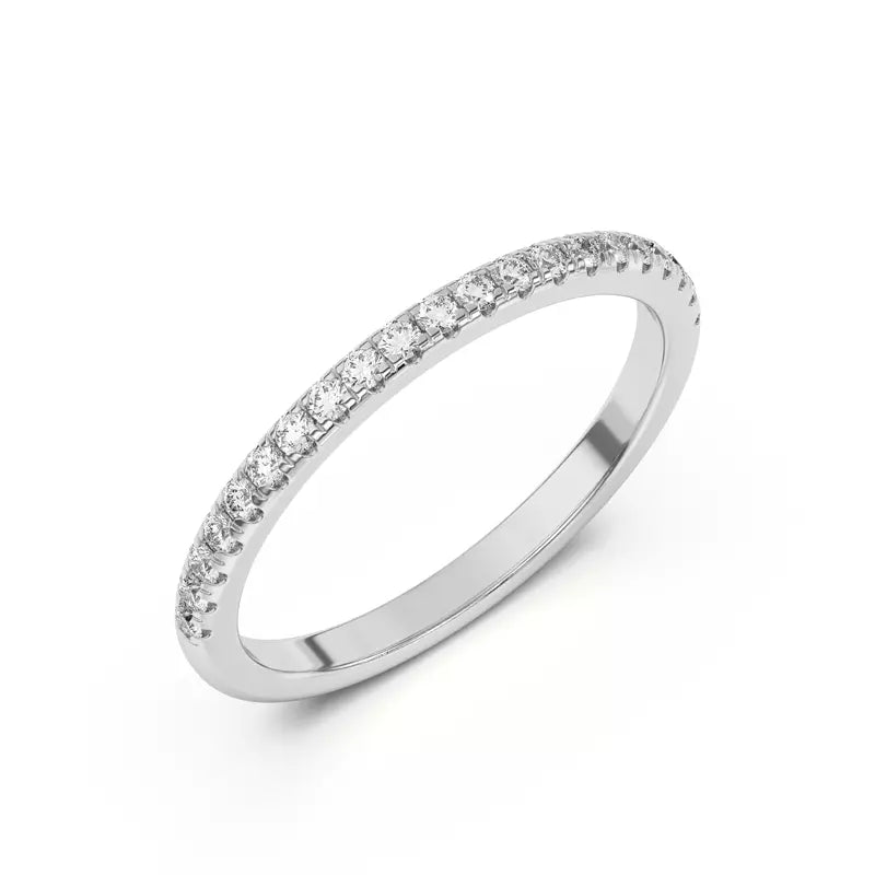14k Pave Band Lab Grown