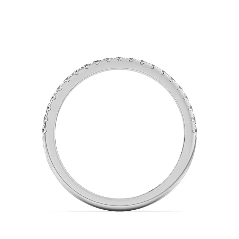 14k Pave Band Lab Grown