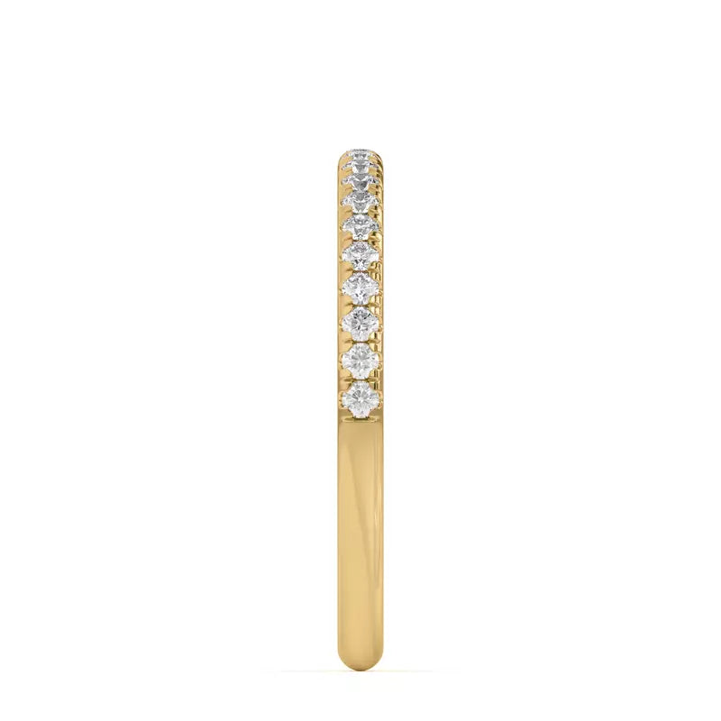 14k Pave Band Lab Grown