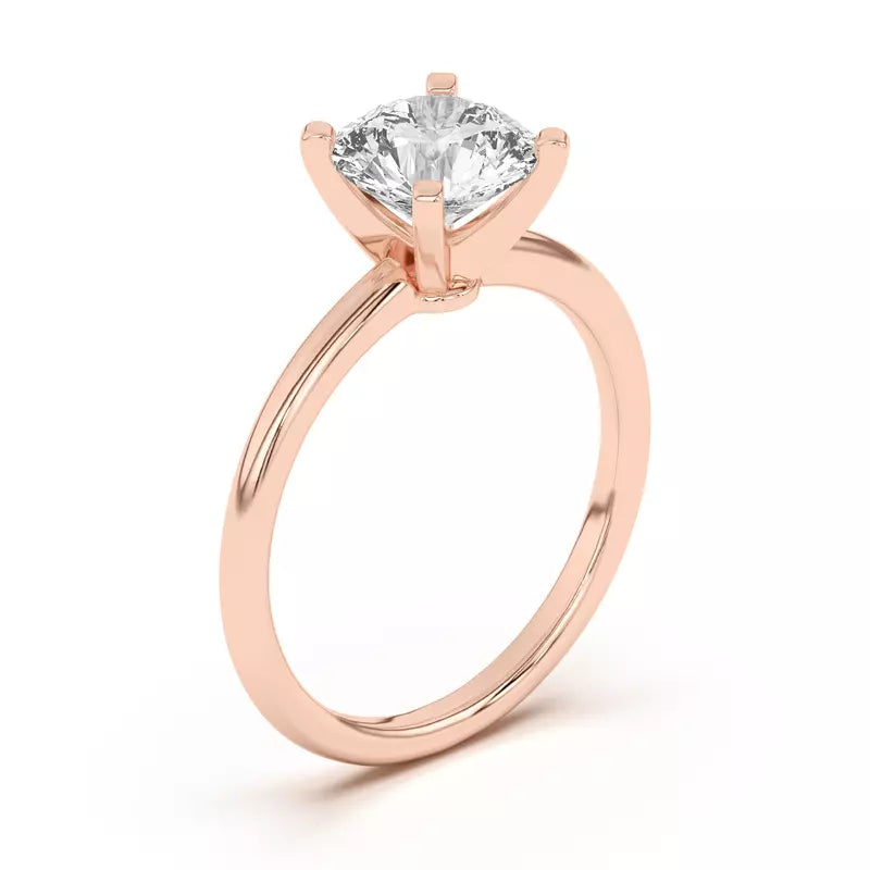 Classic Round Lab Grown Engagement Ring
