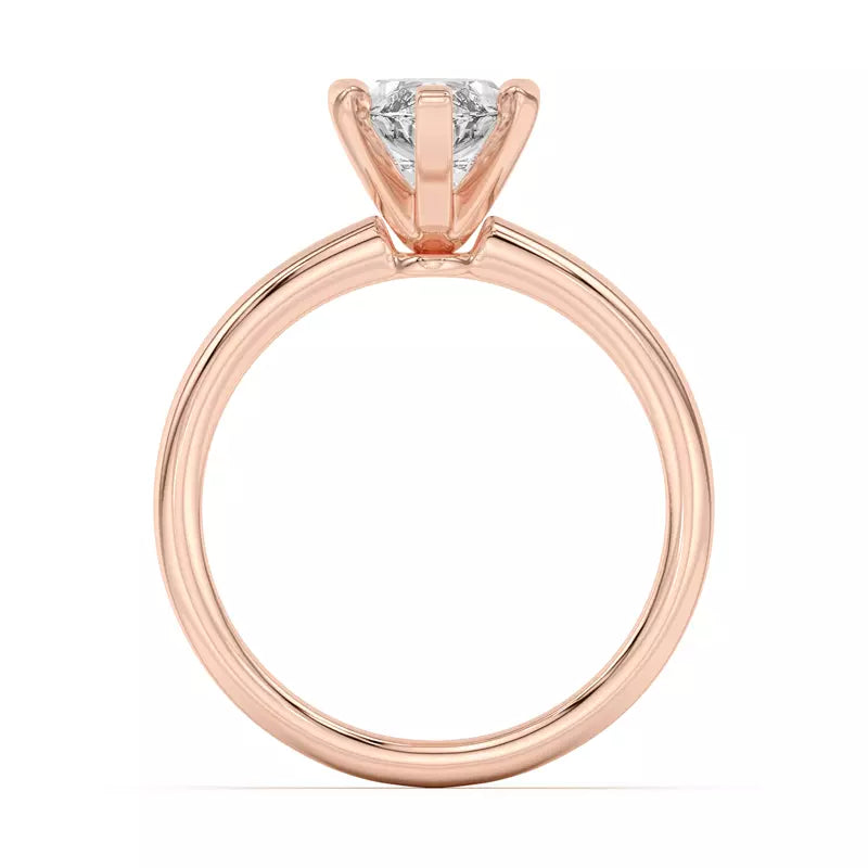 Marquise Solitarie Lab Grown Engagement Ring