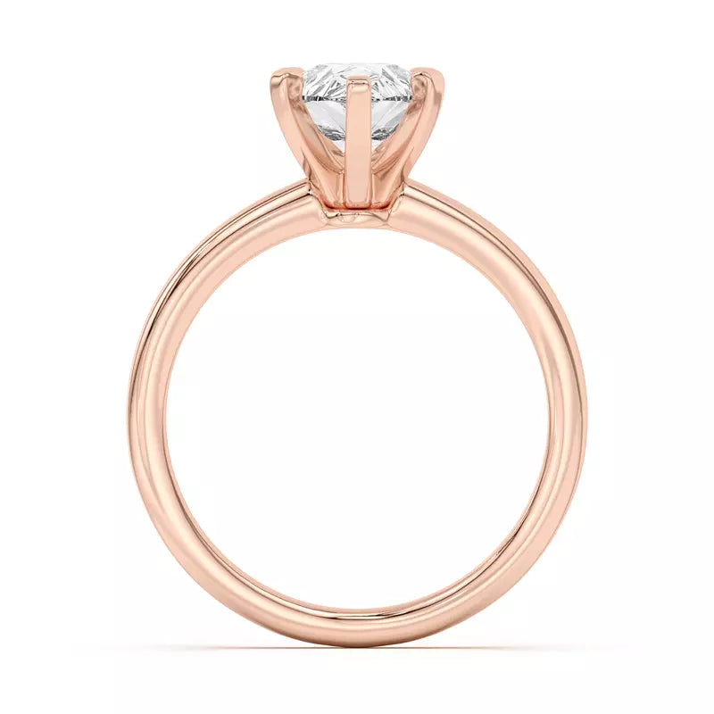Pear Shape Solitarie Lab Grown Engagement Ring