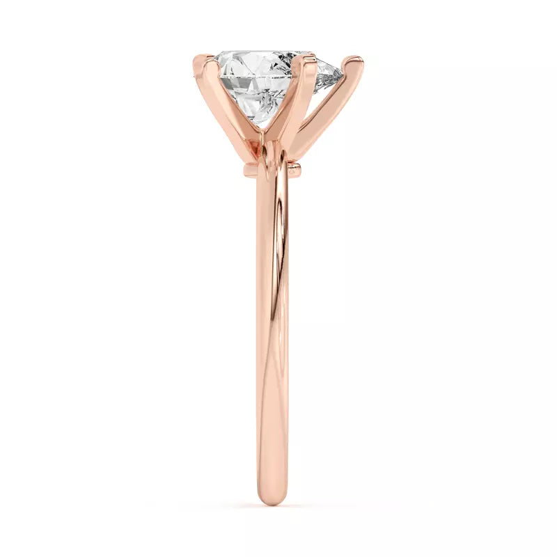 Pear Shape Solitarie Lab Grown Engagement Ring