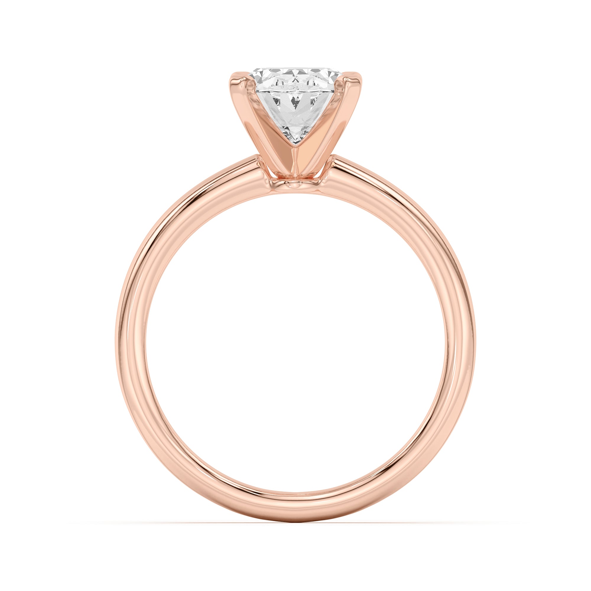 Oval Solitarie Lab Grown Engagement Ring