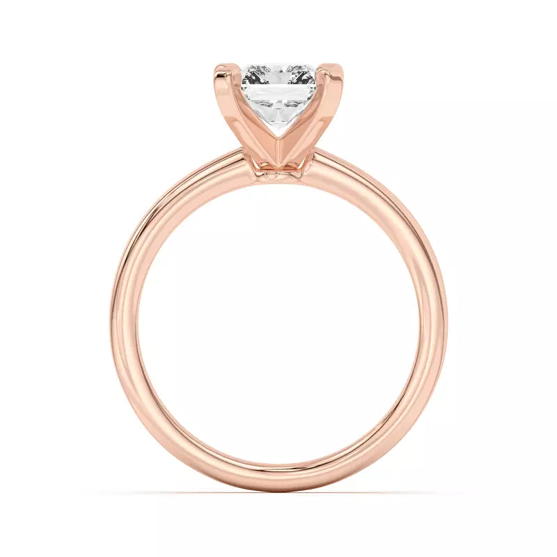 Radiant Solitarie Lab Grown Engagement Ring