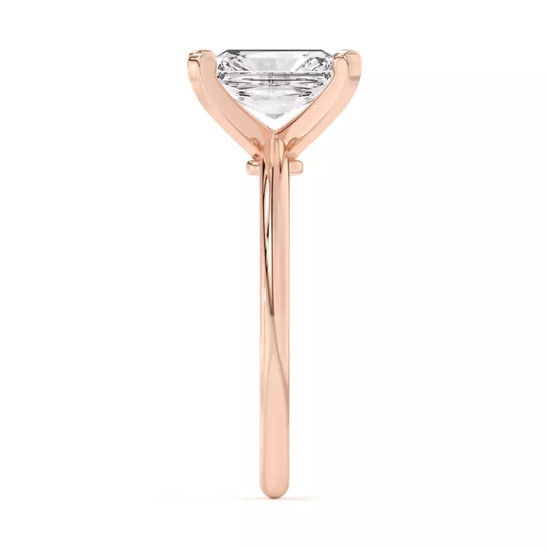 Radiant Solitarie Lab Grown Engagement Ring