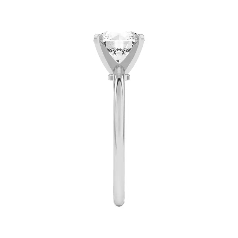 Classic Round Lab Grown Engagement Ring