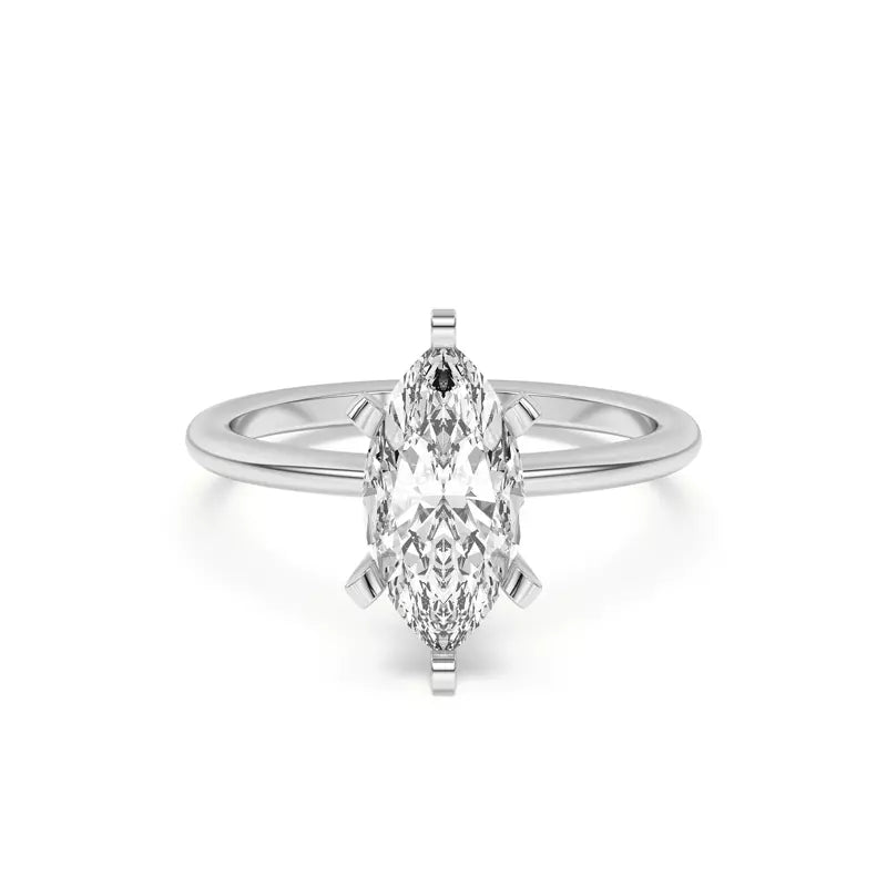 Marquise Solitarie Lab Grown Engagement Ring