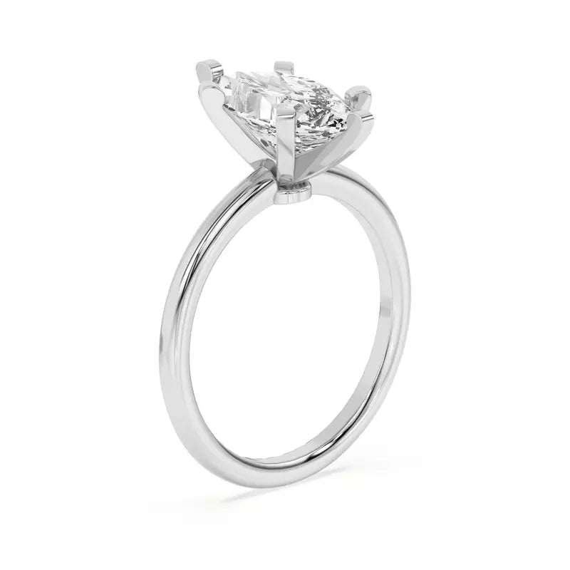 Marquise Solitarie Lab Grown Engagement Ring