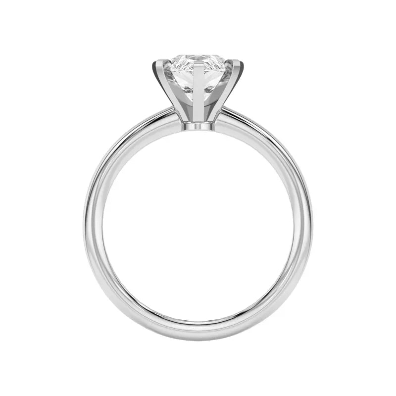 Pear Shape Solitarie Lab Grown Engagement Ring