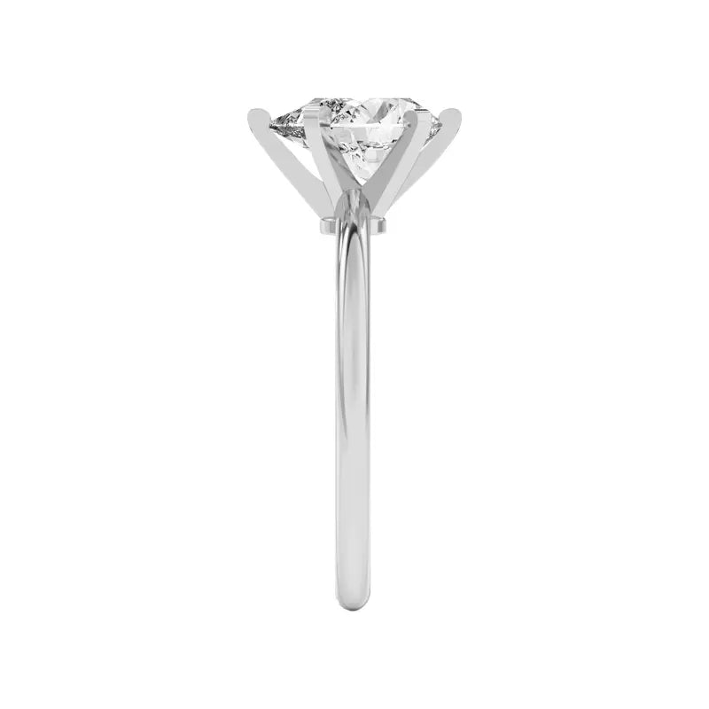 Pear Shape Solitarie Lab Grown Engagement Ring