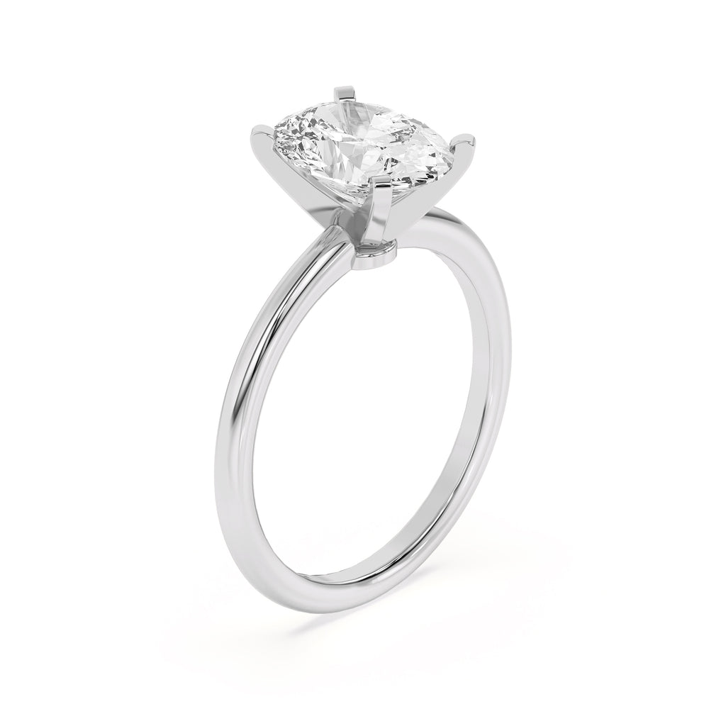 Oval Solitarie Lab Grown Engagement Ring
