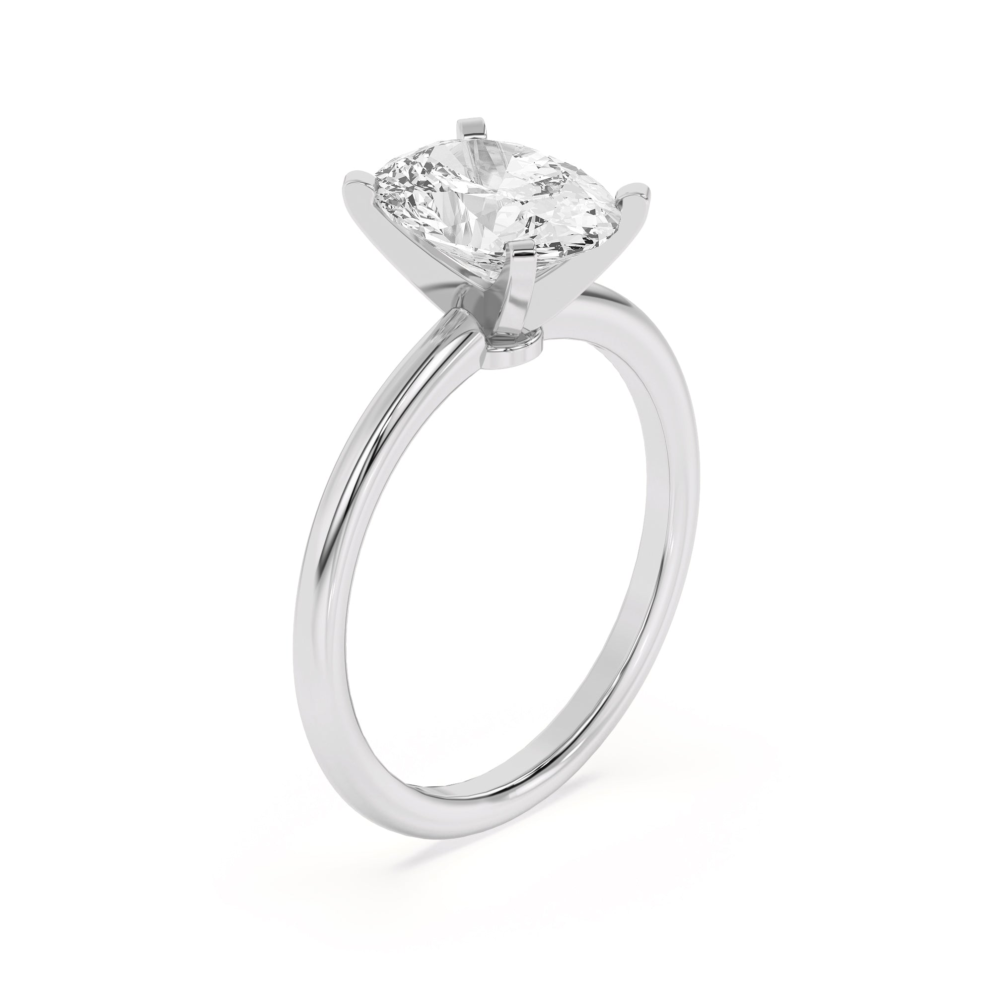 Oval Solitarie Lab Grown Engagement Ring
