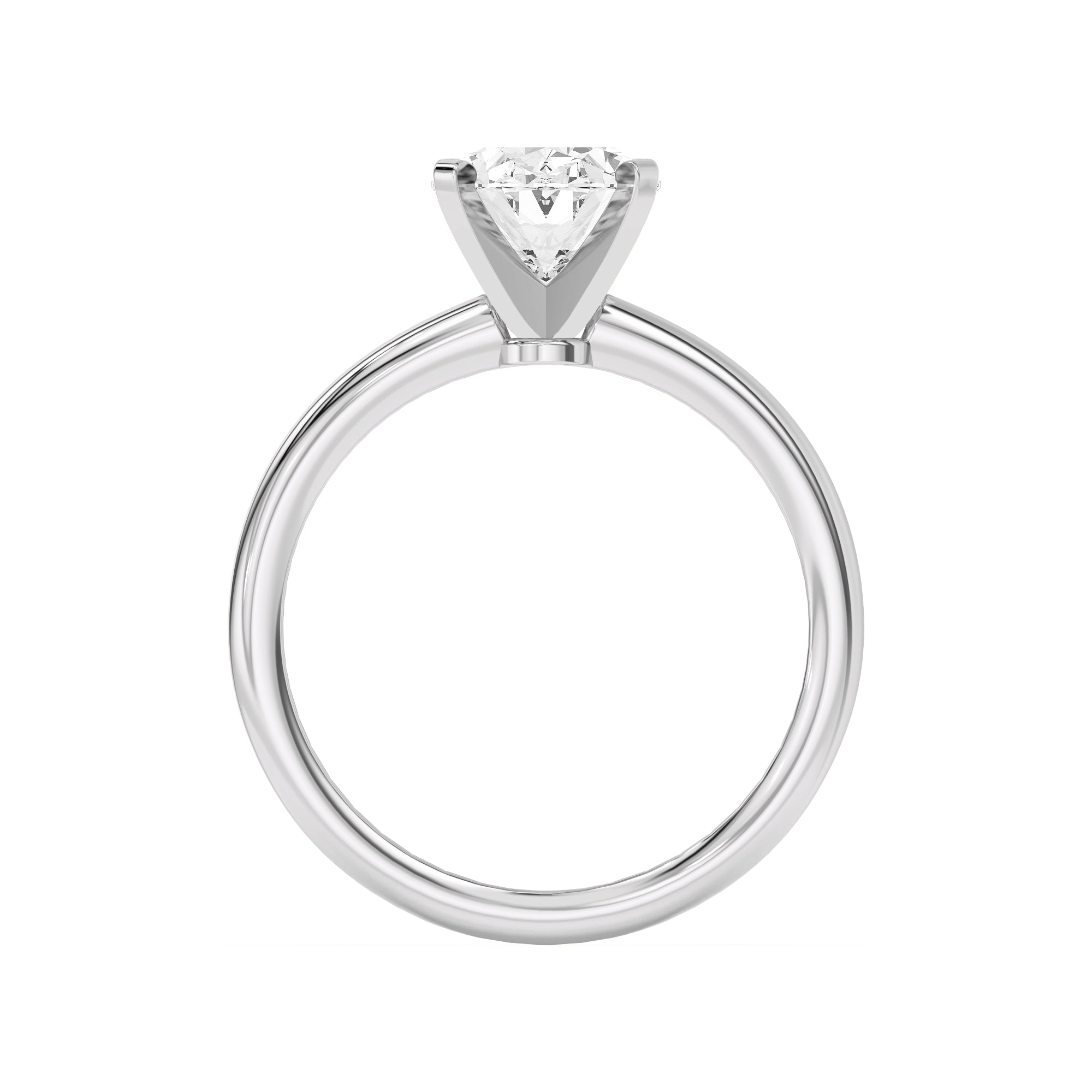 Oval Solitarie Lab Grown Engagement Ring