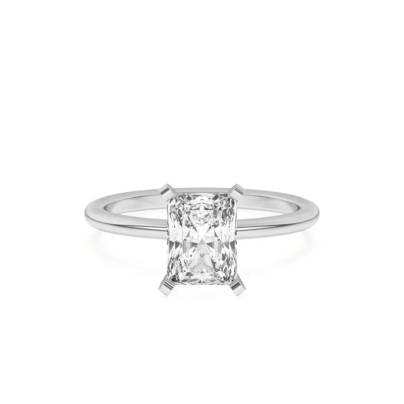 Radiant Solitarie Lab Grown Engagement Ring