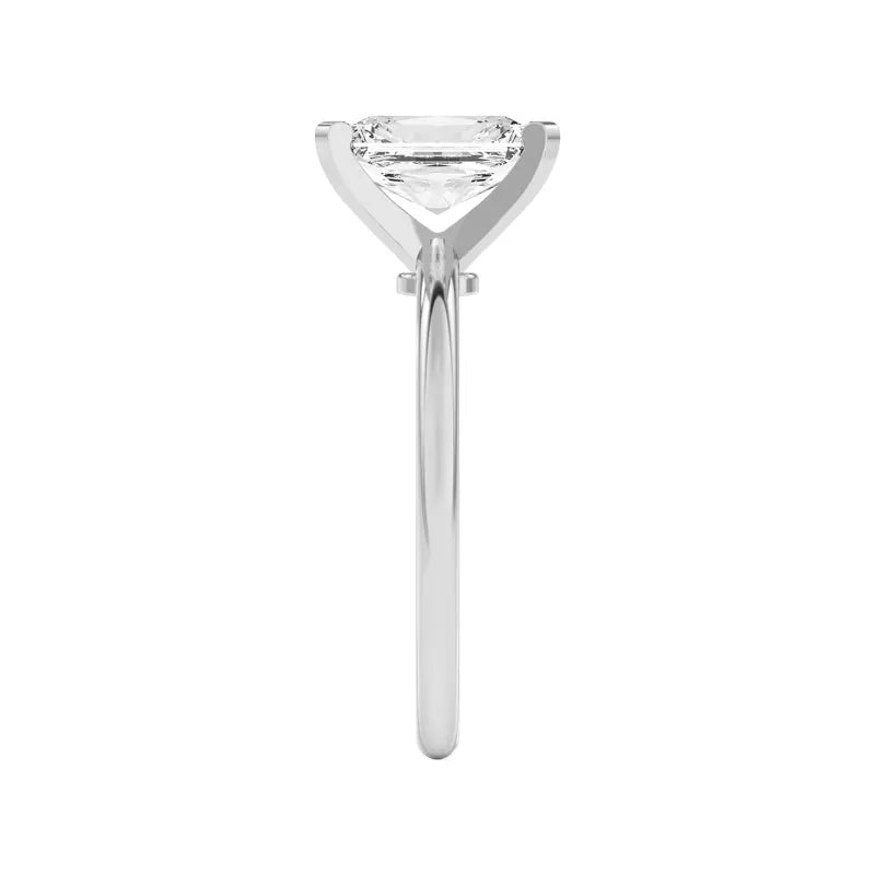 Radiant Solitarie Lab Grown Engagement Ring
