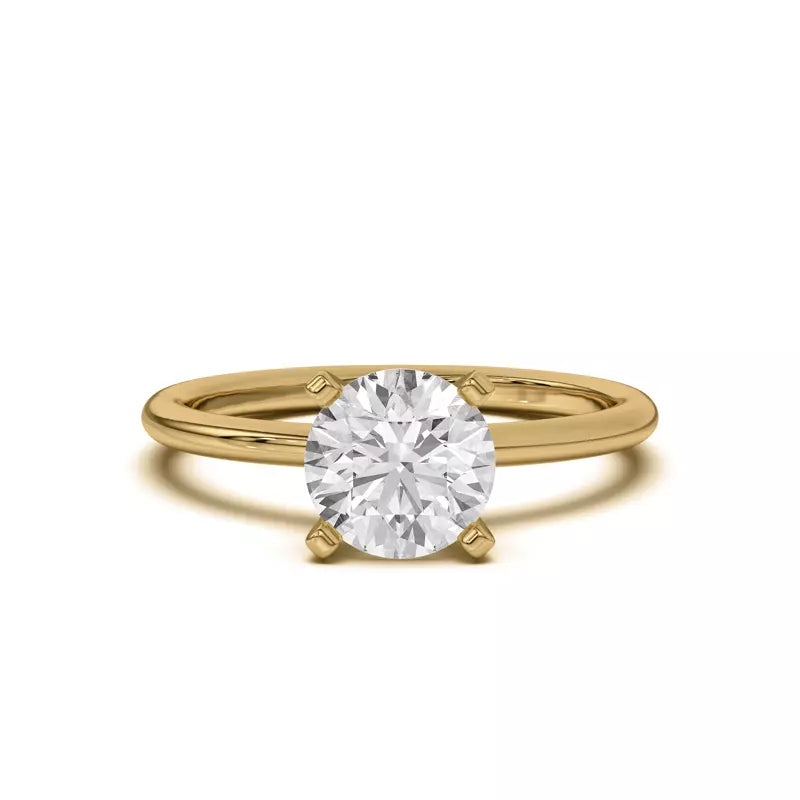 Classic Round Lab Grown Engagement Ring