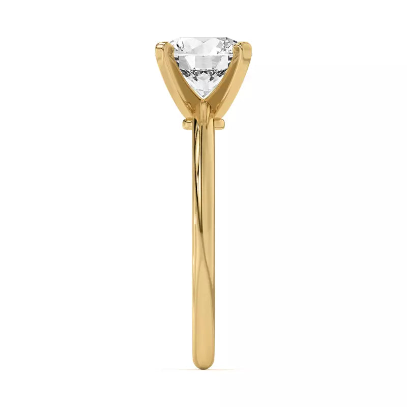 Classic Round Lab Grown Engagement Ring