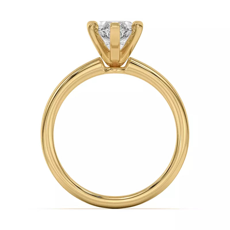 Marquise Solitarie Lab Grown Engagement Ring