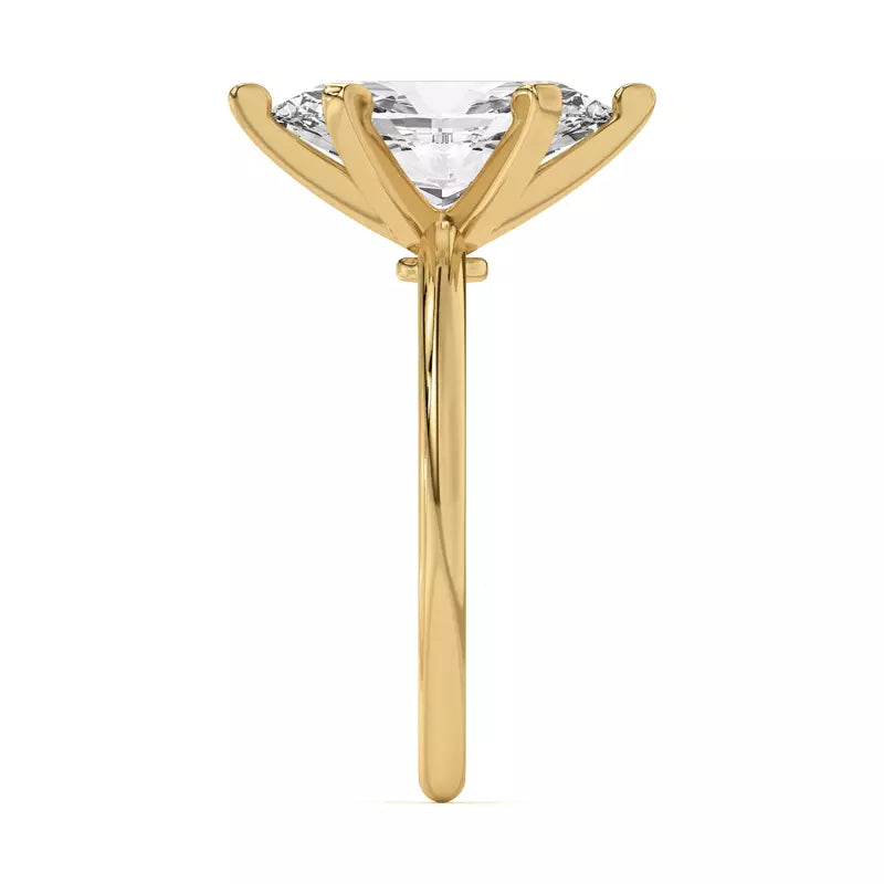 Marquise Solitarie Lab Grown Engagement Ring
