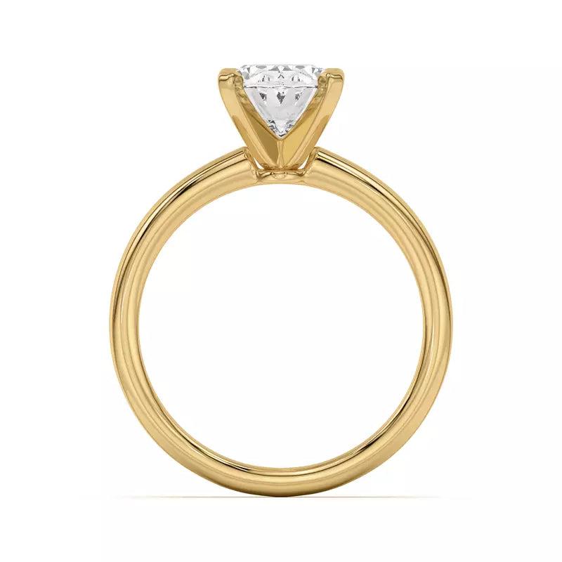 Oval Solitarie Lab Grown Engagement Ring