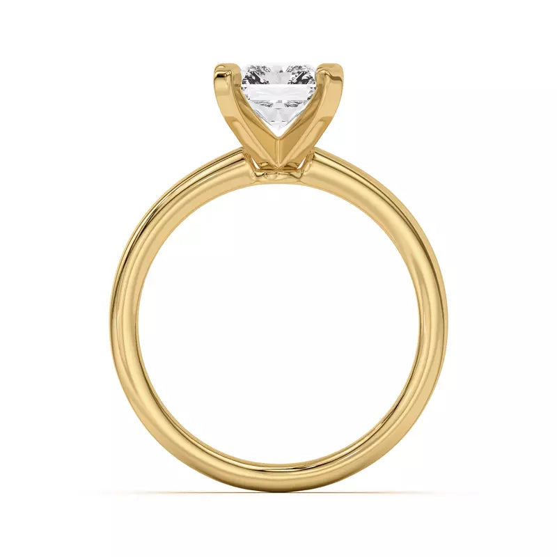 Radiant Solitarie Lab Grown Engagement Ring