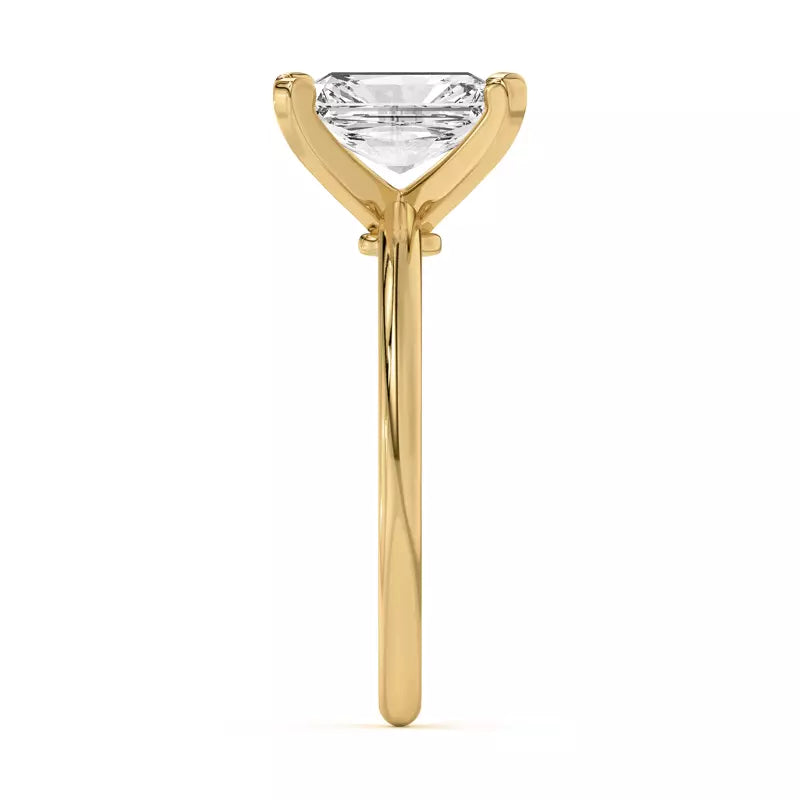 Radiant Solitarie Lab Grown Engagement Ring