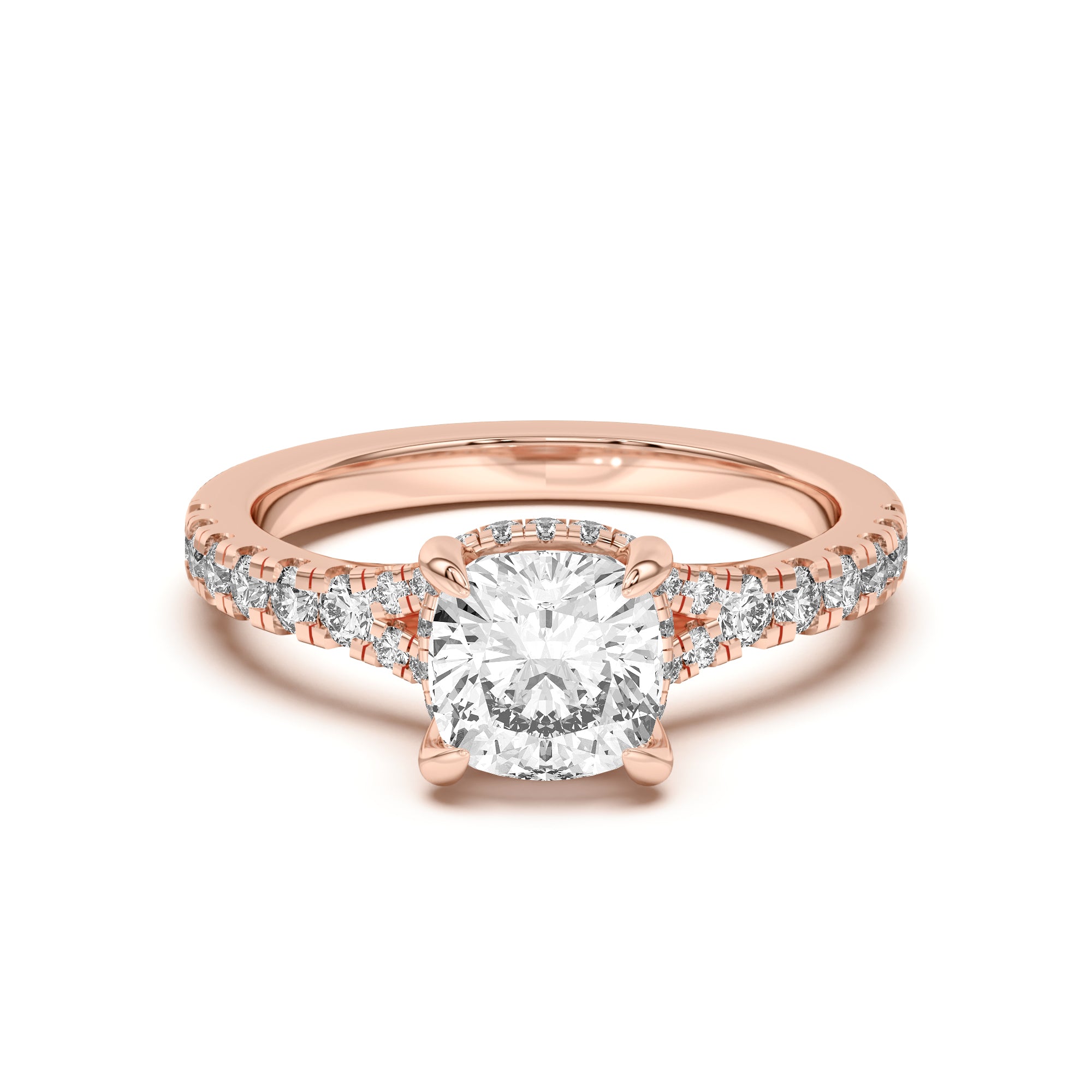 Cushion Cut, Lab Grown Engagement Ring
