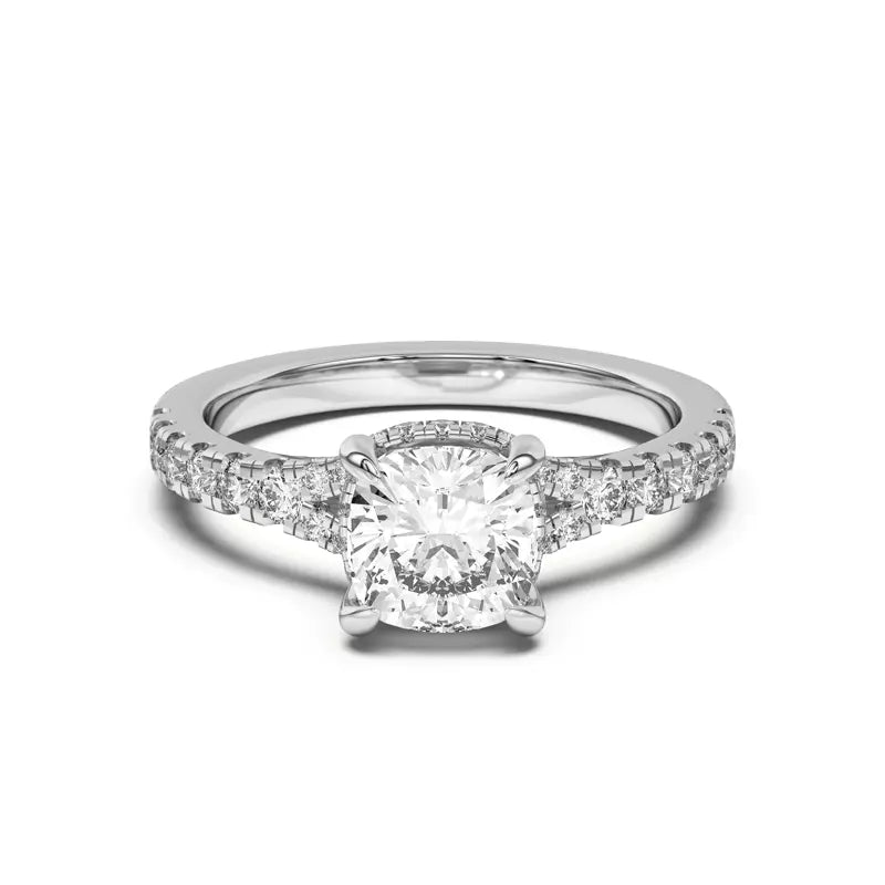 Cushion Cut, Lab Grown Engagement Ring