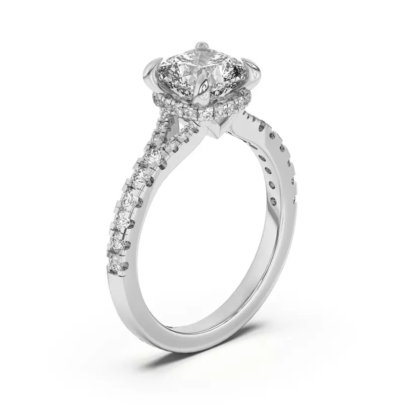 Cushion Cut, Lab Grown Engagement Ring