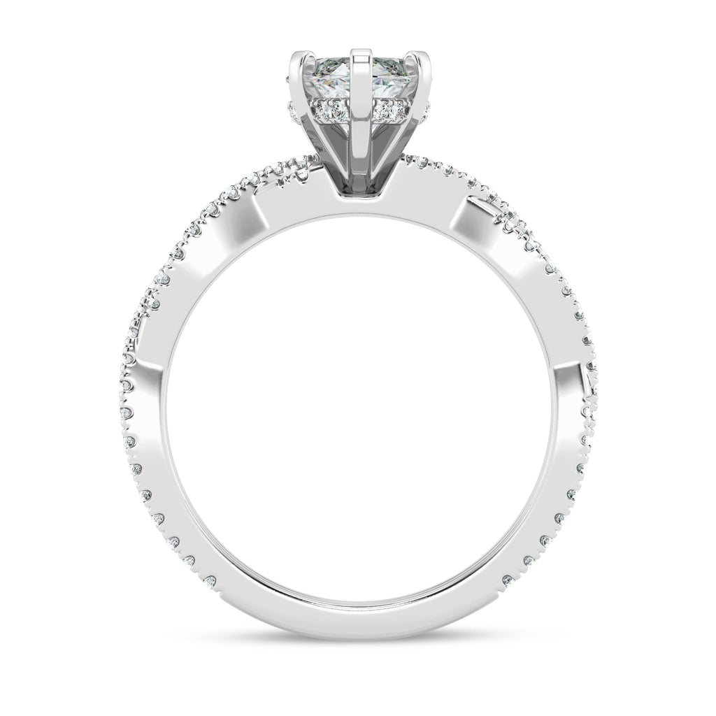 Marquise Lab Grown Infinity Engagement Ring