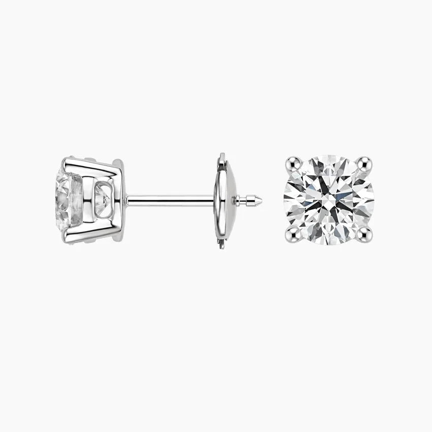 2 to 6 Carat Total Weight Lab-Grown Diamond Stud Earrings