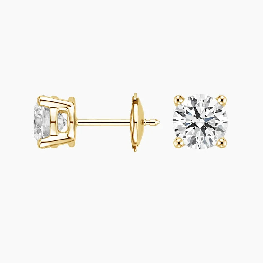2 to 6 Carat Total Weight Lab-Grown Diamond Stud Earrings