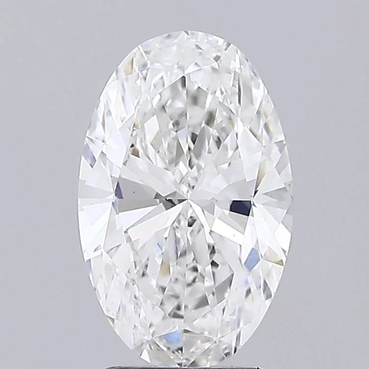 3.00ct Oval Lab Grown Diamond (Colour E, Clarity VS2, IGI Certified)