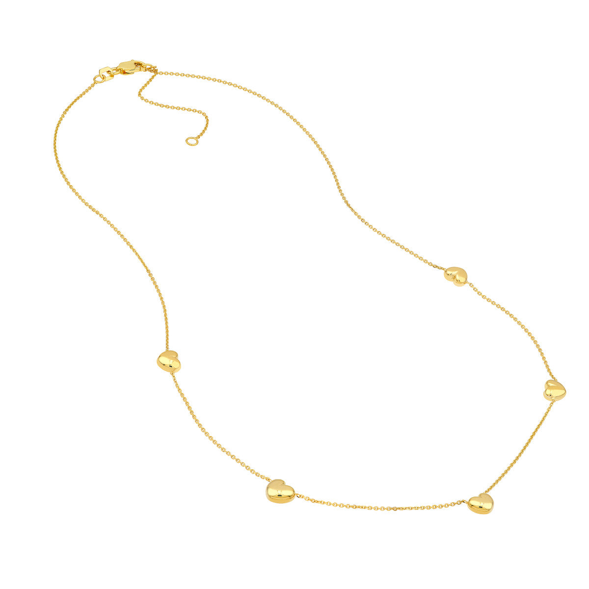 Multi Heart Station Necklace