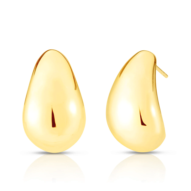 14K Solid Gold Cloud Earrings (bast seller)