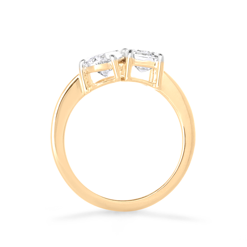 2 carats 2stone Lab Grown Ring